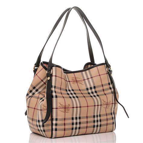 burberry haymarket patent colours small canterbury tote|Burberry haymarket check tote bag.